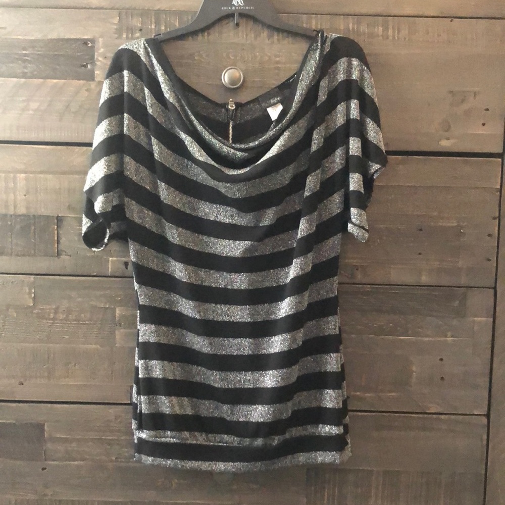 Black & Silver Blouse